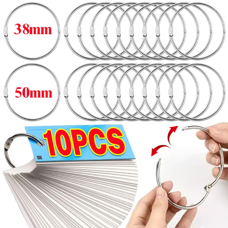 Photography Paper - 1-10 Pezzi Anelli Metallici per Rilegatura,