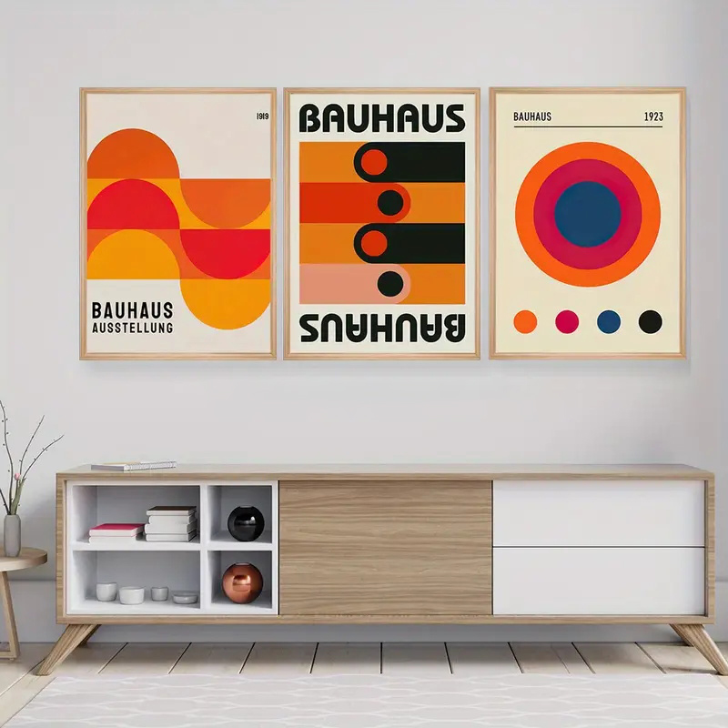 Photography Pose - Set di 3 Poster Illustrativi Astratti