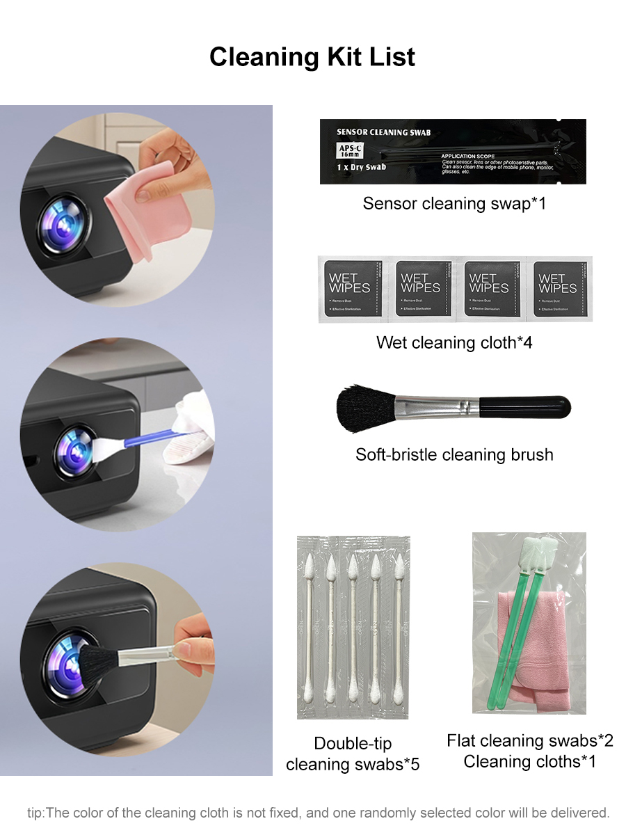 Lens Cleaning Kit - Kit di Pulizia per Proiettori, per