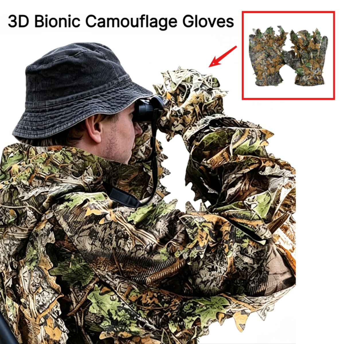 Photography Gear - Guanti da Caccia 3D Mimetici a