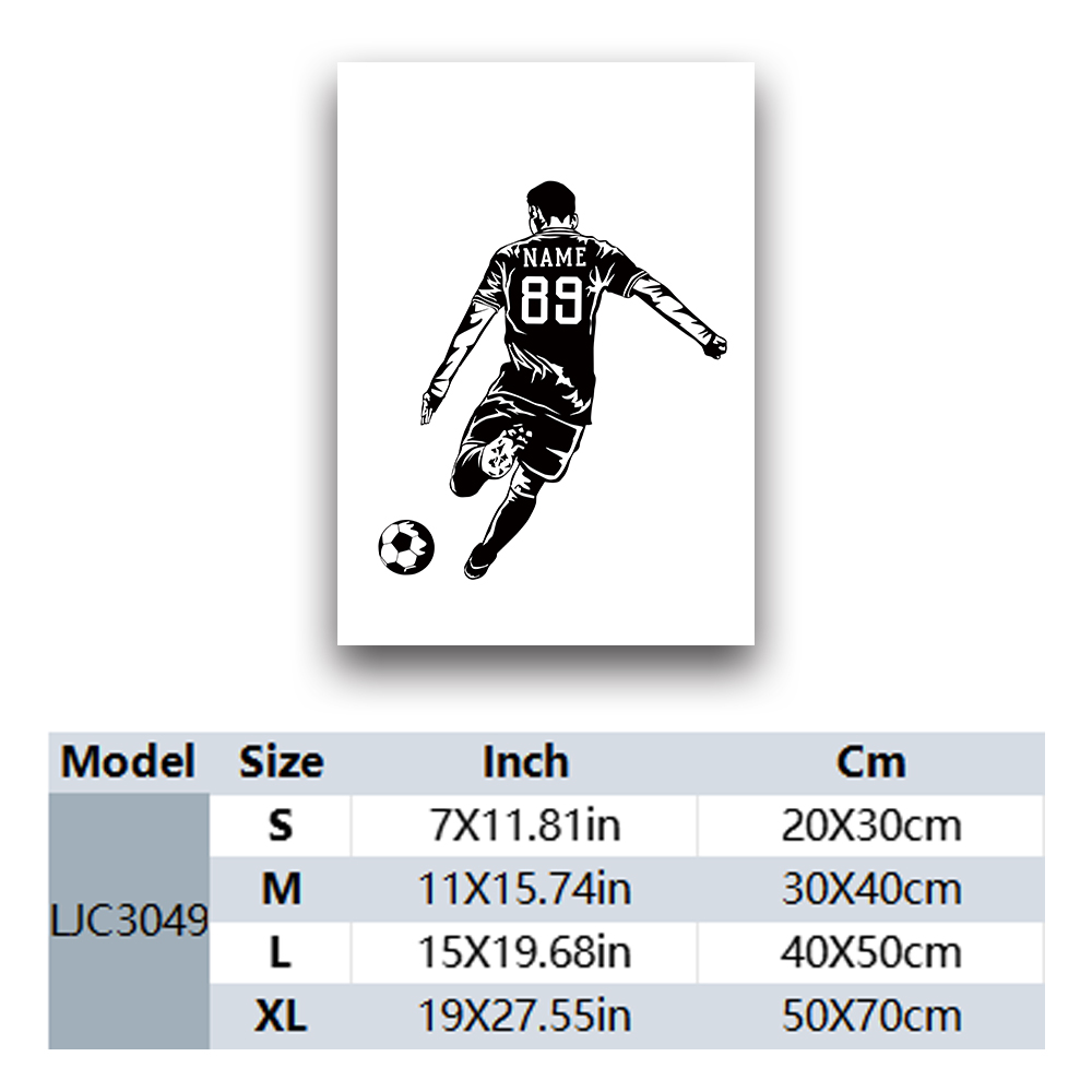 1PC giocatore di calcio nome p - Photography Pose recensione e prezzo